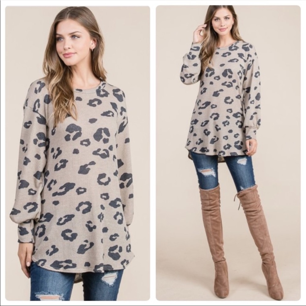 Animal print tunic